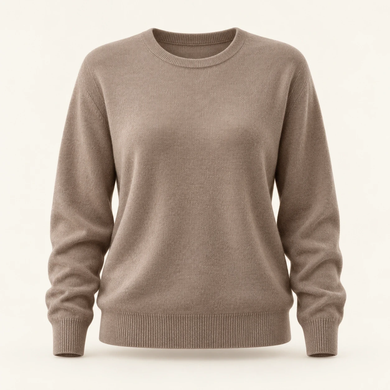Sweter kaszmirowy — realistyczna wizualizacja AI