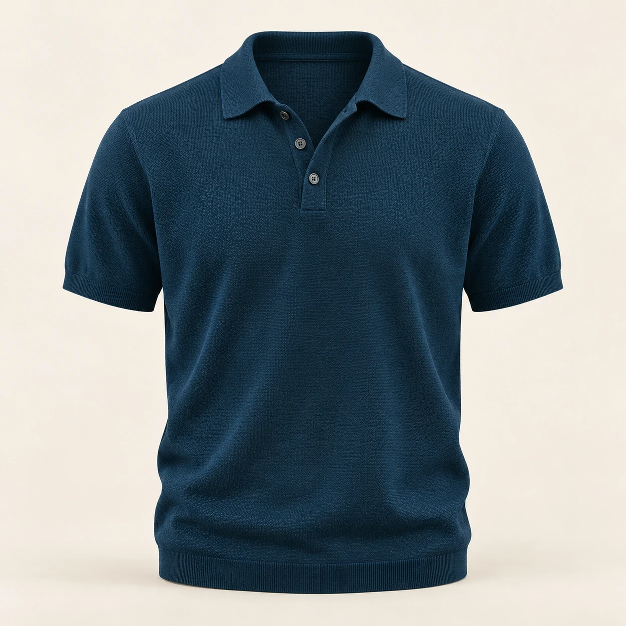 Dzianinowe polo — realistyczna wizualizacja AI