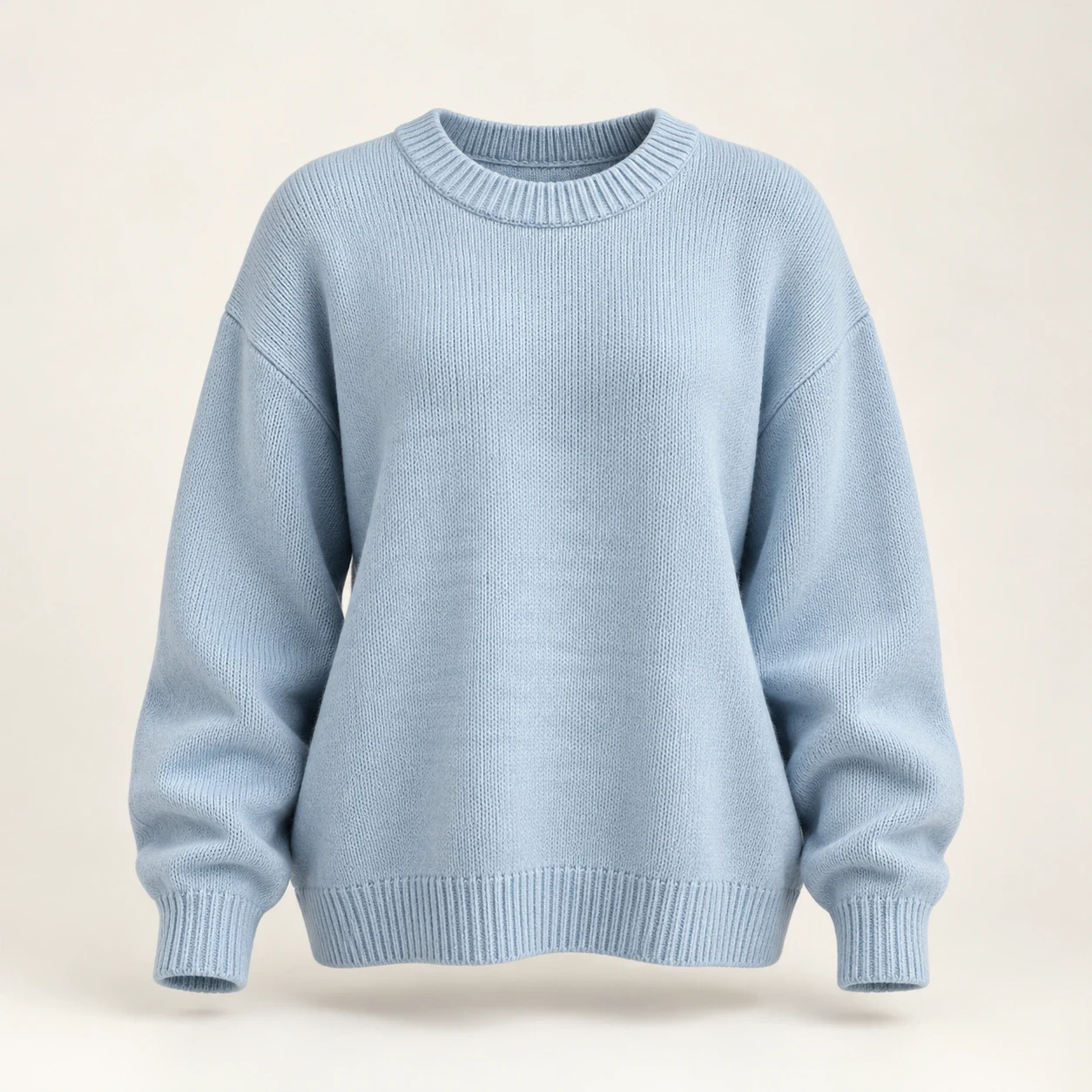 Sweter baby blue — realistyczna wizualizacja AI