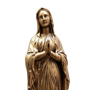 Matka Boża Różańcowa figura nagrobna