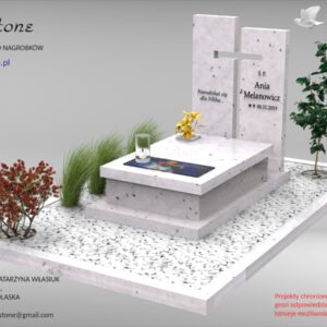 NAGROBEK dzieciecy biały nowoczesny