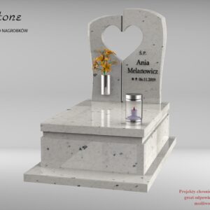 nagrobek dziecięcy biały