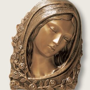 Matka Boża głowa na tablice nagrobną