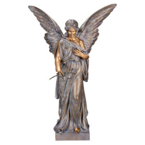 rzeźba nagrobna anioł