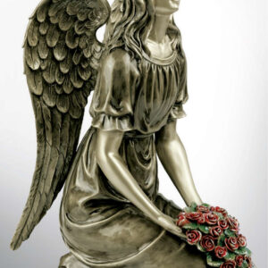 Anioł z różami na nagrobek