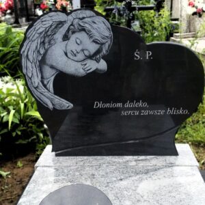 nagrobek dla dziecka z aniołkiem