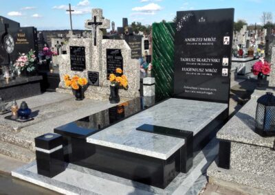 nagrobki ze szkłem