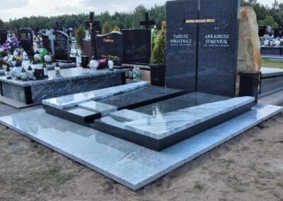 nagrobek podwójny viscount white