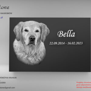 Nagrobek dla psa grawer zdjęcie