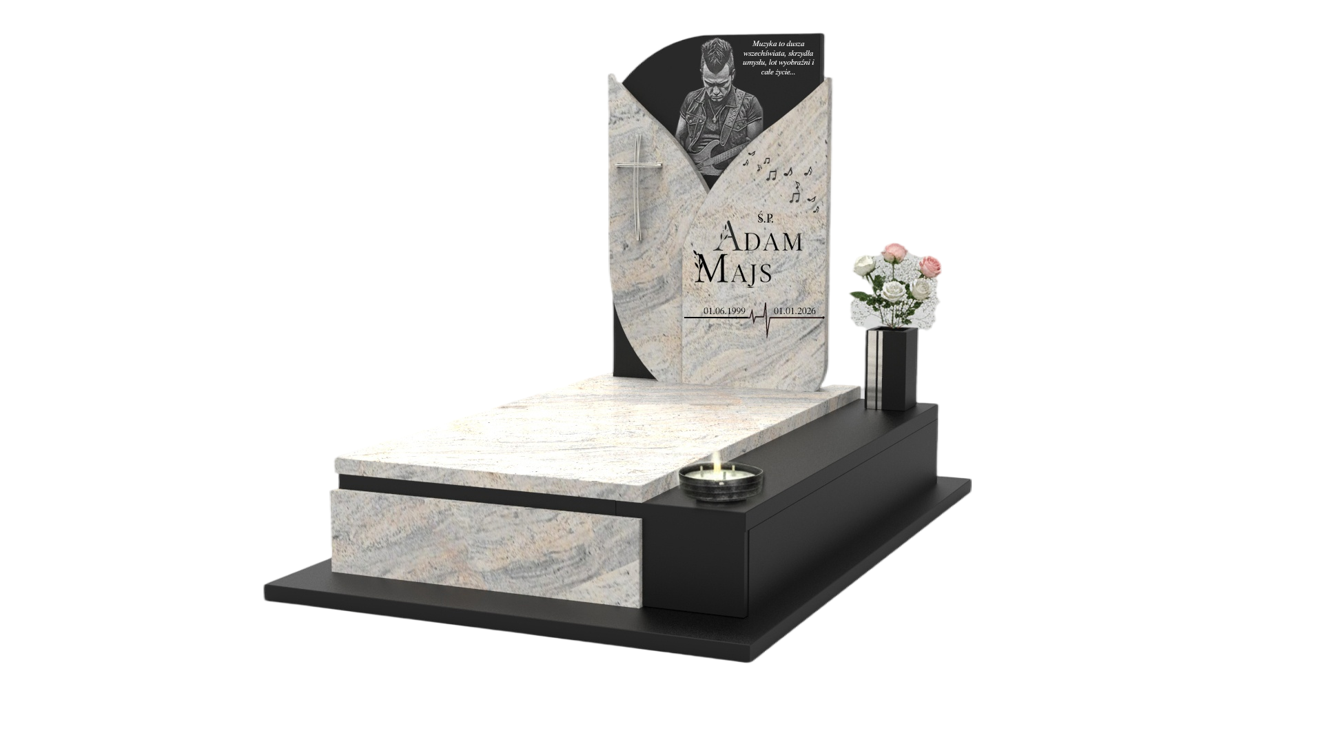 nowoczesne nagrobki granitowe